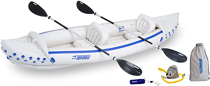 Sea-Eagle-3-Person-Inflatable-Portable-Sport-Kayak-Canoe