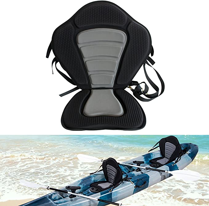Welugnal Universal Sit on Top Kayak Seat w/Back Pack Padded seat Canoe Marine
